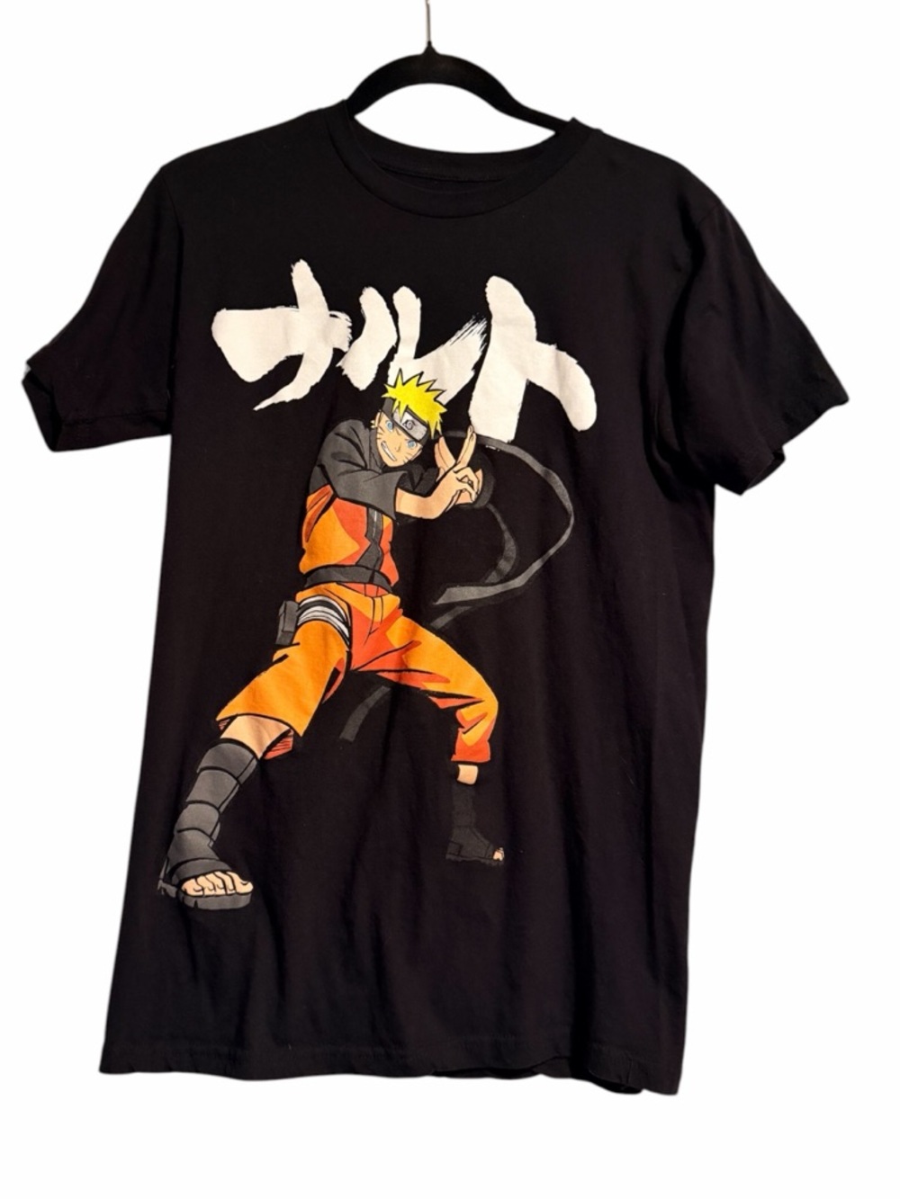 Ripple Junction Black Naruto Shippuden Logo Tee Size Medium